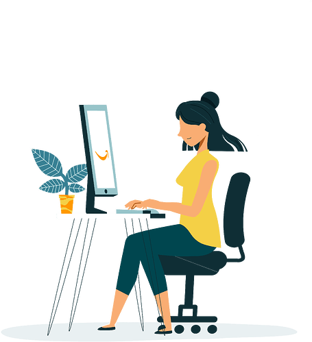 woman sitting at computer180x152